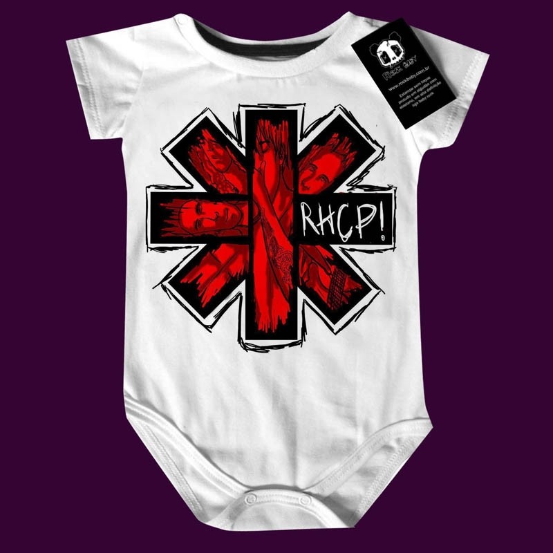 Rock Baby Body Bebê Rock Red Hot Chilli Peppers