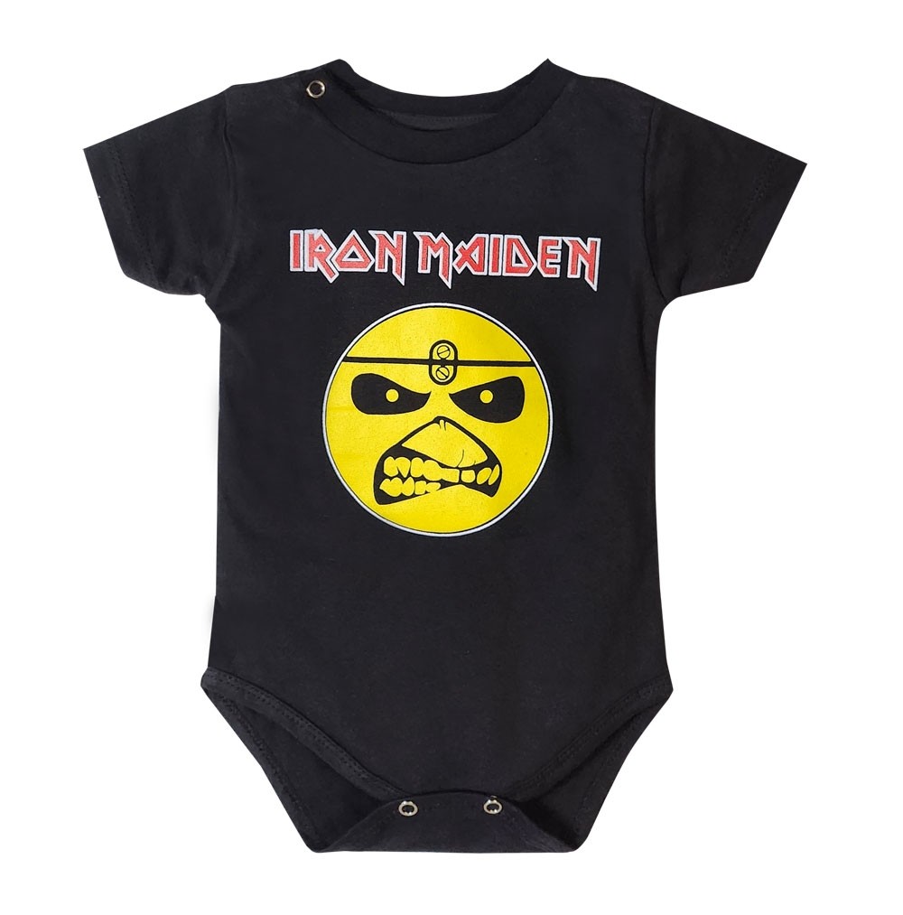 Rock Baby Body Bebê ROck n Rol Iron Maiden