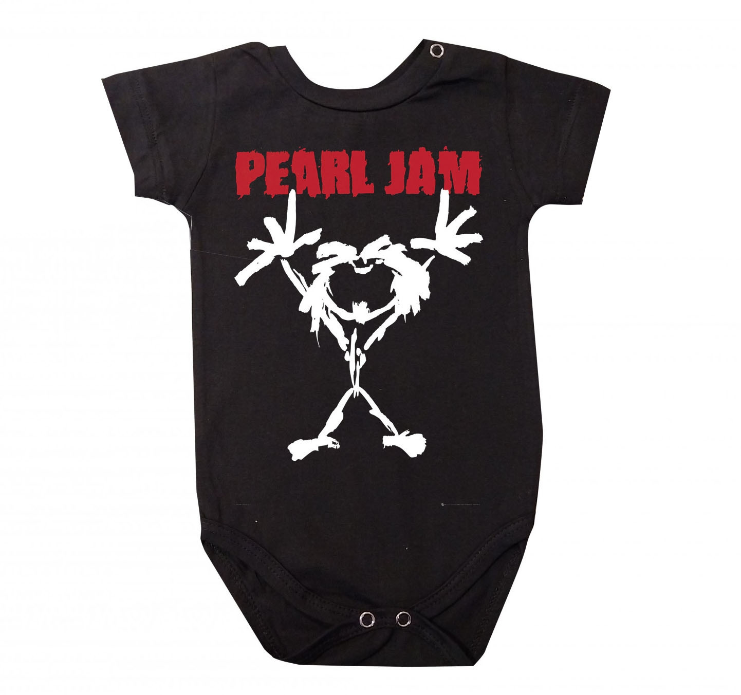 Body Bebê Rock Pearl Jam Alive Preto