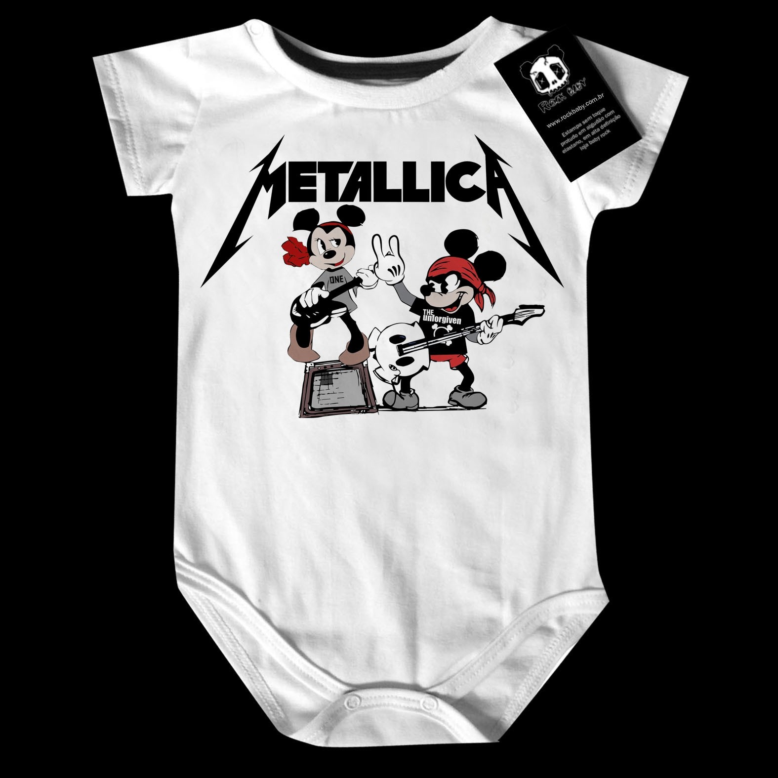 klart dump Station Rock Baby | Body Bebê Rock Metal Metallica Mickey