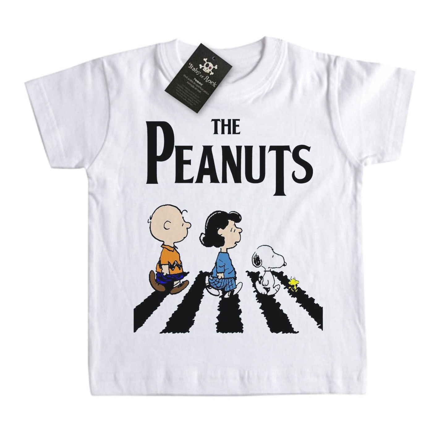 Camiseta Infantil Rock Beatles Snoopy