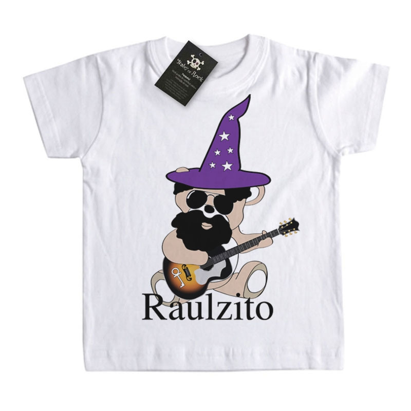 Camiseta Infantil Rock Raul Seixas Ursinho