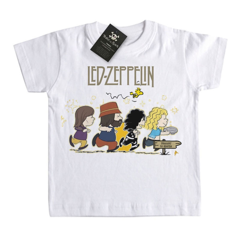 Camiseta Infantil Rock Led Zeppelin Snoopy