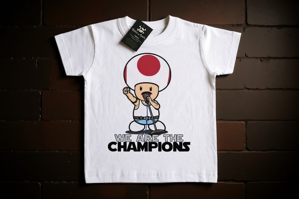 Camiseta Infantil Rock Queen - Cogumelo