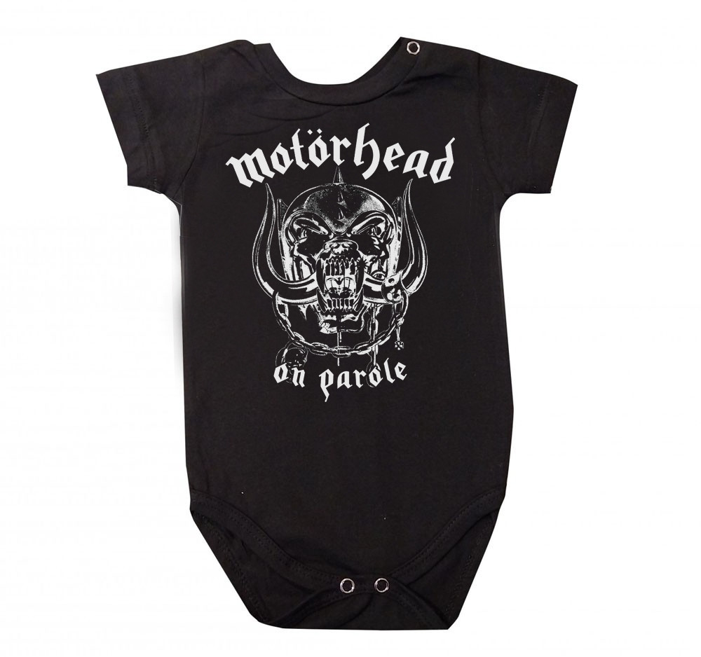 Body Bebê Rock Motorhead preto