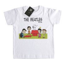 Camiseta Infantil Rock Beatles Snoopy - Let it be