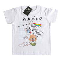 Camiseta Infantil Rock Pink Floyd - Freud