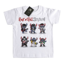 Camiseta Infantil Rock Stitch rock n' roll