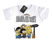 Camiseta Infantil Rock Raimundos Minions