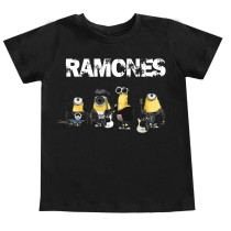 Camiseta Infantil Rock Ramones Minions