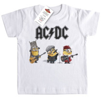 Camiseta Infantil Rock AC/DC Minions