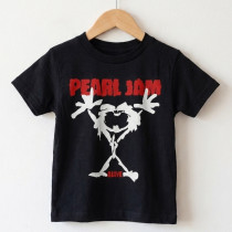 Camiseta Infantil Rock Baby Pearl Jam Alive - preta