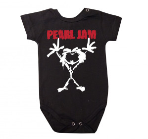 Body Bebê Rock Pearl Jam Alive Preto