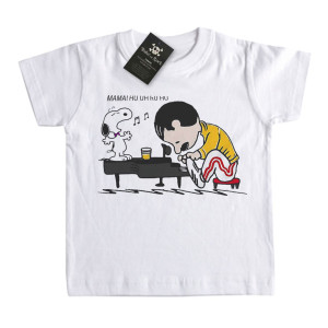 Camiseta Infantil Rock Queen Snoopy
