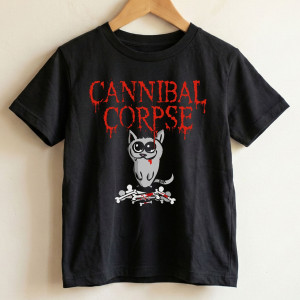 Camiseta Infantil Rock Cannibal Corpse - Preta