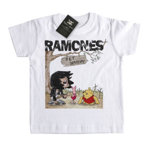 Camiseta Infantil Rock Ramones Pet Sematary