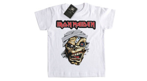 Camiseta Infantil Rock Iron Maiden Eddie