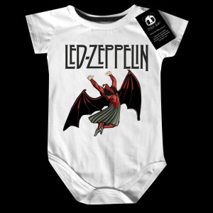 Body Bebê Rock Led Zeppelin Caverna do Dragão