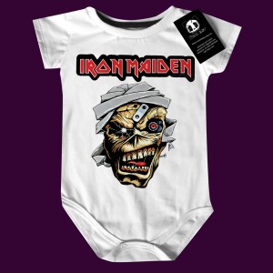 Body Bebê Rock Metal Iron Maiden Eddie