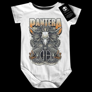 Body Bebê Rock Metal Pantera
