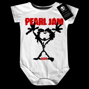 Body Bebê Rock Pearl Jam Alive