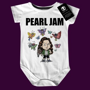Body Bebê Rock Pearl Jam Butterfly