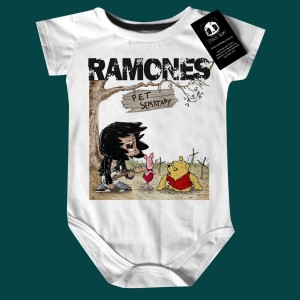 Body Bebê Punk Rock Ramones Pet Sematary