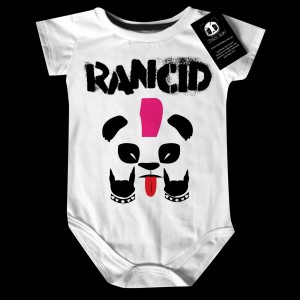Body Bebê Punk Rock Rancid Panda