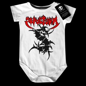 Body Bebê Rock Metal Sepultura