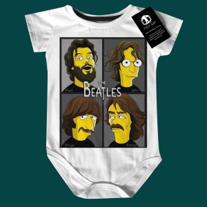 Body Bebê Rock The Beatles Simpsons