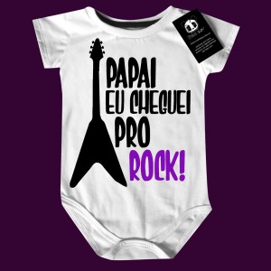 Body Bebê Papai eu Cheguei pro Rock