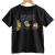 Camiseta Infantil Rock AC/DC Minions - Preta