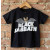 Camiseta Infantil Rock Black Sabbath Bat Preto