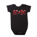 Body Bebê Rock AC/DC Logo (preto)