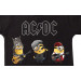 Body Bebê Rock AC/DC Minions Black