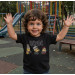 Camiseta Infantil Rock ACDC Minions - Preta